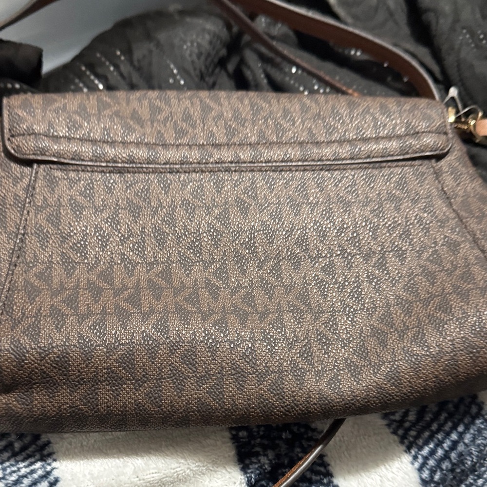 Michael Kors Dark Brown Patterned Crossbody Bag - Picture 4 of 4